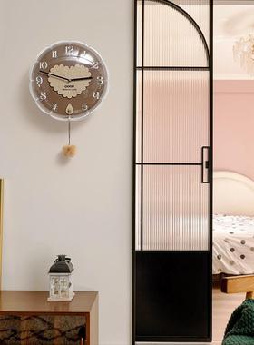 WO厅Z球OOM免艺打孔气挂钟客家用2025新款创意TYOS886术时钟表挂