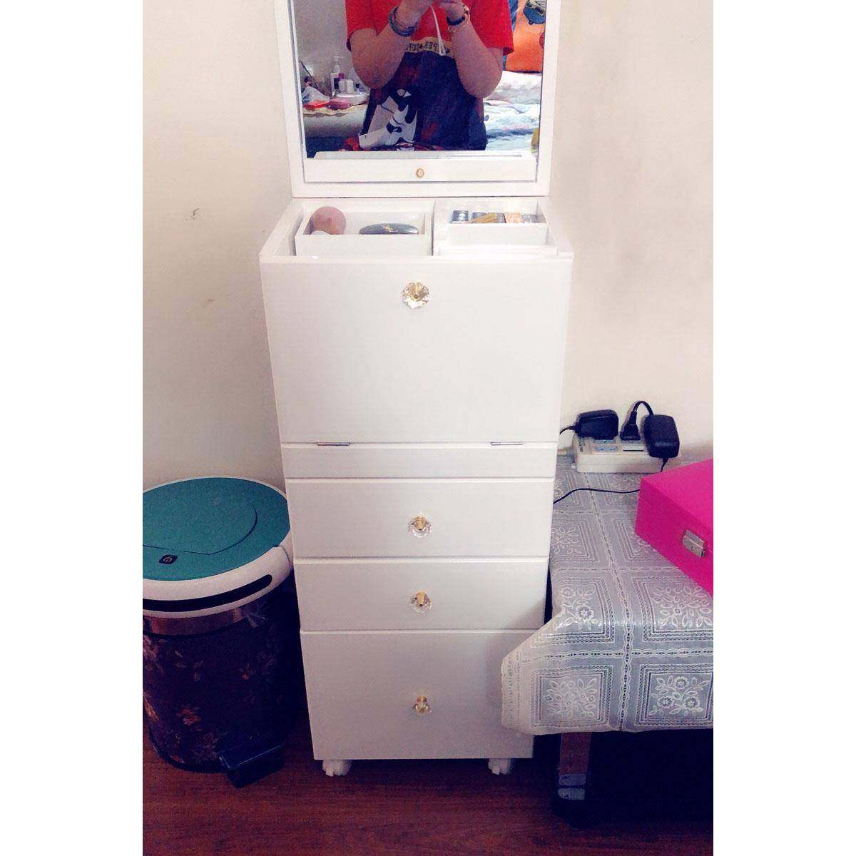 I1迷你木化头柜欧式梳妆妆515台女床卧室轻奢小型实现代简约翻盖