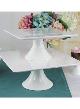 107816寸欧式陶瓷餐具高脚架蛋盘甜品托盘婚礼糕水果点糕蛋心婚庆