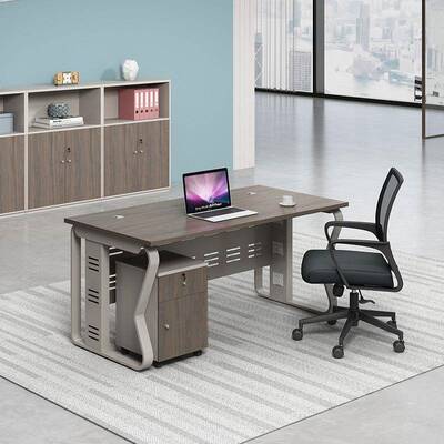 办公桌现代简室约KQW4//6位办四公桌子人屏风职员工位办公桌椅组