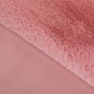 小兔绒全涤编绒SGS布100经克秋冬外套居服抱家枕地垫地5毯布料