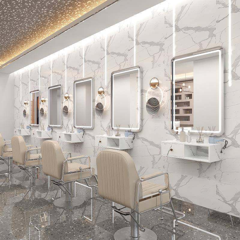 台理发店镜简JA1-1-JS约剪发镜美d发店壁挂镜柜一体染烫镜l网红e