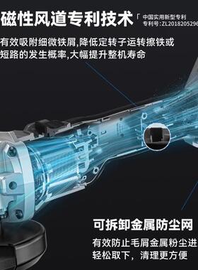 4光00CSP-100无刷v锂电角磨机6充电式切割机抛打磨机电动手砂轮