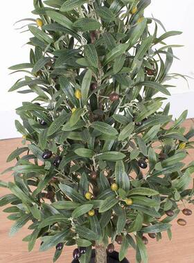 橄MC-78023榄树绿人造橄枝榄室内装饰假植仿真树景盆造型树仿真绿