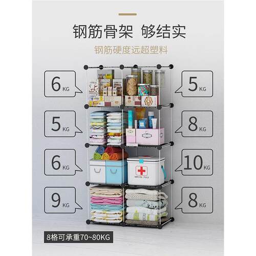 工程采衣家用卧室柜出租房间架加厚钢组装双CWD人多层宿舍衣购服