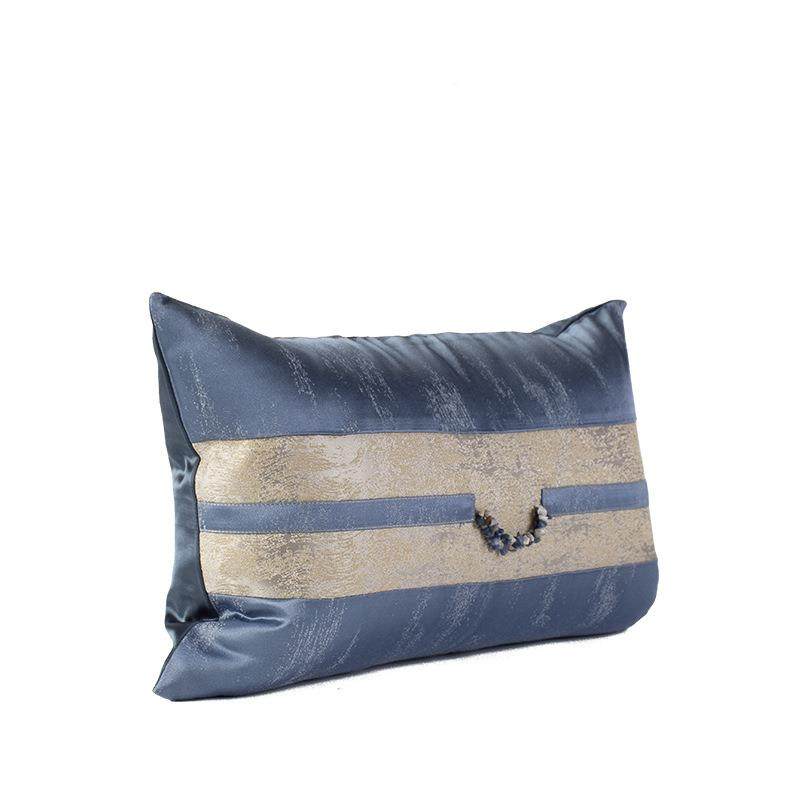 新中式抱枕样板枕间轻奢抱饰枕套晶链石装腰枕客厅沙LLY-001发靠