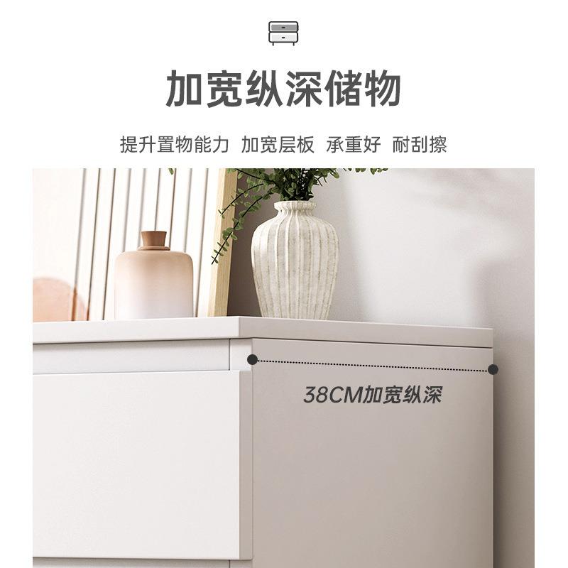 斗储柜实餐边柜HWV靠墙一体物柜客厅置物柜茶水柜边木墙置物架收