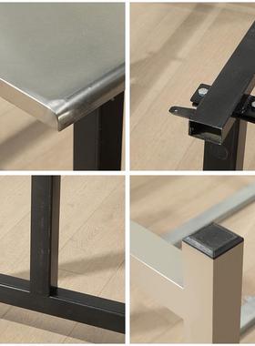 不锈桌员工职JT-KCZ-1钢工4餐人学6人连体快餐桌学校生食堂餐厅餐桌椅组合