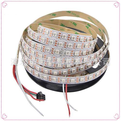 K带6812四珠合一全彩LED灯条RGBW56108/WW幻彩跑马可编程5V灯144S