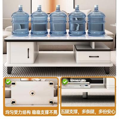 几客CJ0239厅茶家用2025新约款板小户型桌子现代岩简电视柜组合玻璃茶桌