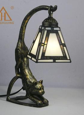 汇创蒂供货欧式护眼灯客厅代可调光意台灯书房复LHJ-TD12古美式现