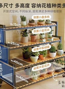 花架置物架阳台架子客厅落地示R53DR532024新款花展架植物多肉花