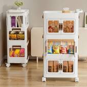 地820 827落可移动带轮客厅厨房居推车收纳储物架子小家收纳手推