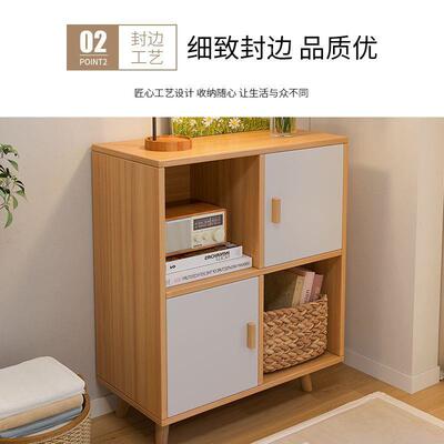 书架置物架落地书柜家储物八柜ALF多层自由用组收合纳柜格柜矮格