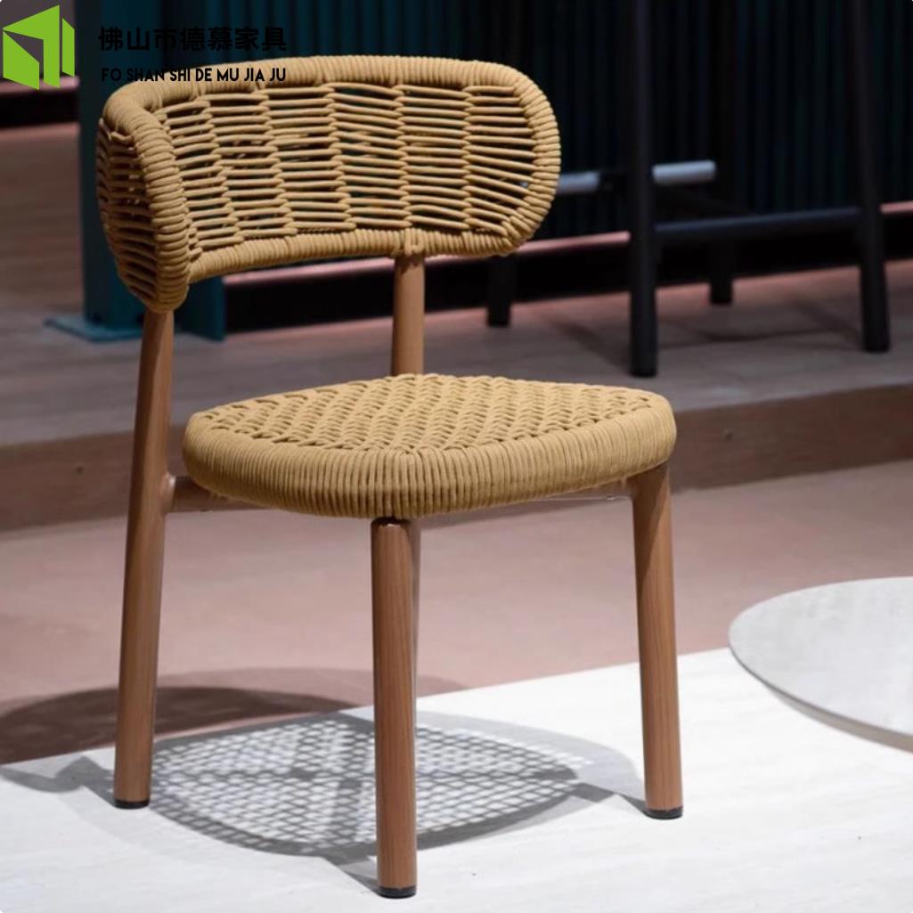 户外花园桌露露咨询客服椅庭椅院组合别墅天绳椅室外台酒店吧休闲