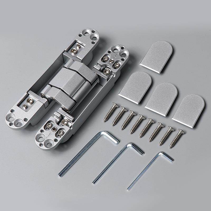 隐形门页隐暗门链形暗藏三维可调十字木门合铰外开隐H-3D40KG藏门