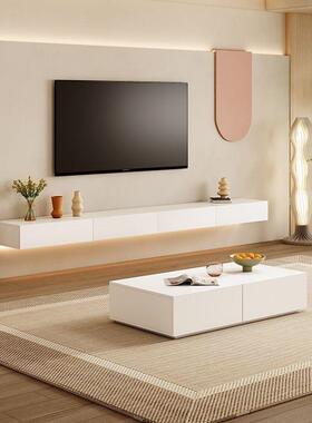 空电视柜现代简小户型客厅00悬式浮壁挂电视墙组合上墙电约视悬柜