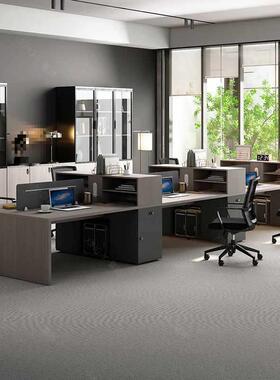 职员办公桌椅简约现代屏员工4四位风电脑工位办公室QEG桌组合人桌