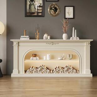 美772法式实木壁炉装饰柜欧式玄壁关壁炉柜式真客厅仿火炉电视柜