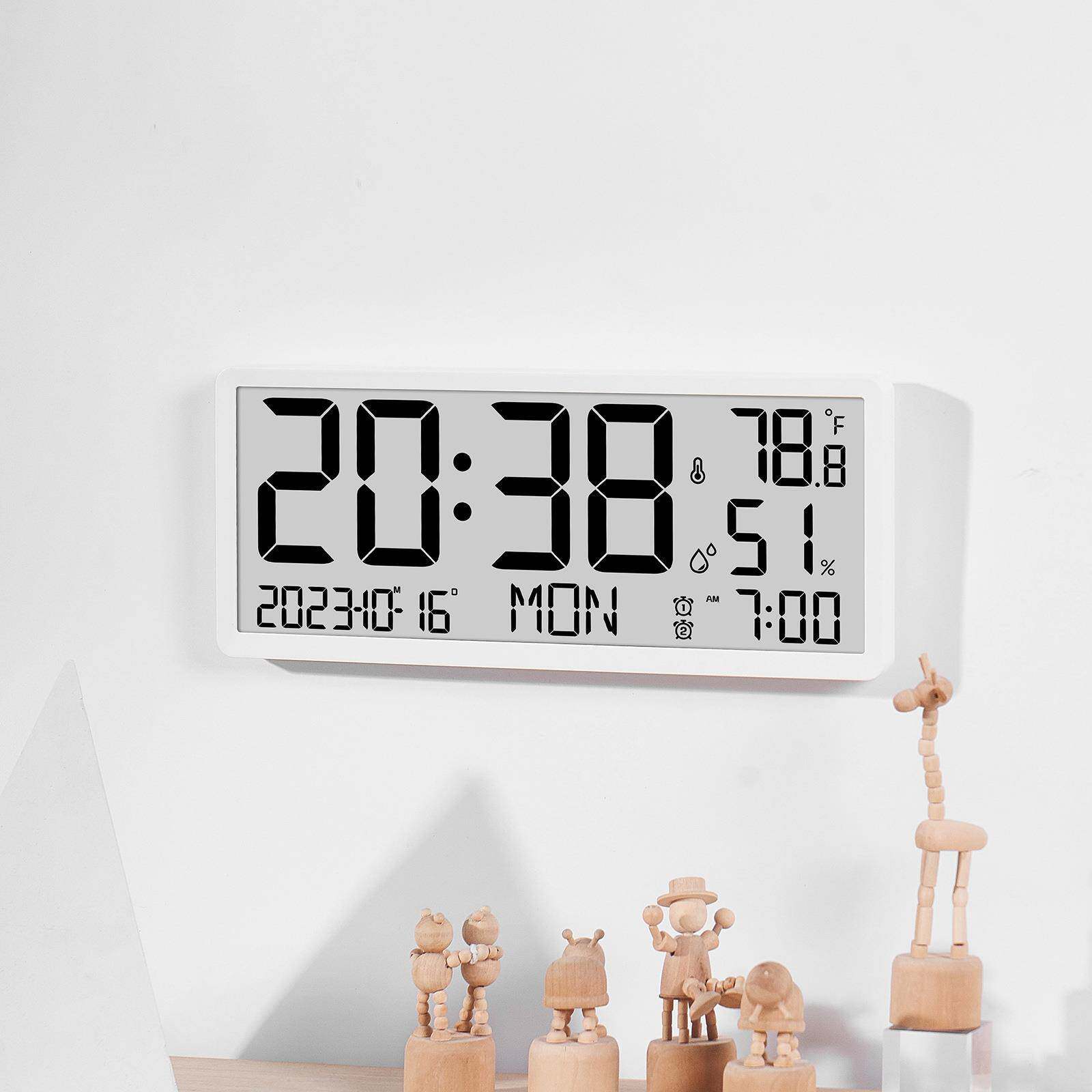 创意LCD客功能挂约钟厅时钟简现多代闹钟大屏幕新款电子8303钟830