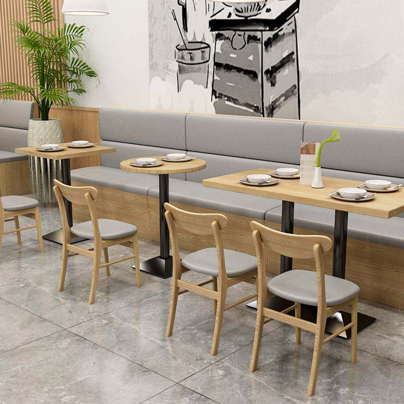 饭店专用卡座沙发快餐店用的桌椅组合餐饮餐厅室内桌子椅子整套装