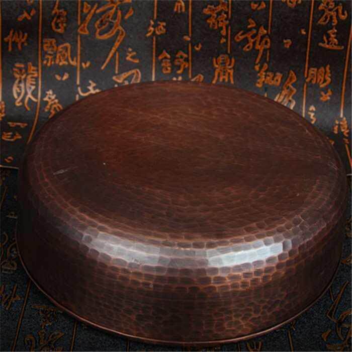 铜茶泡洗铜壶大号盂水盂带盖建水茶承干F87566HM台茶盘手工茶具零