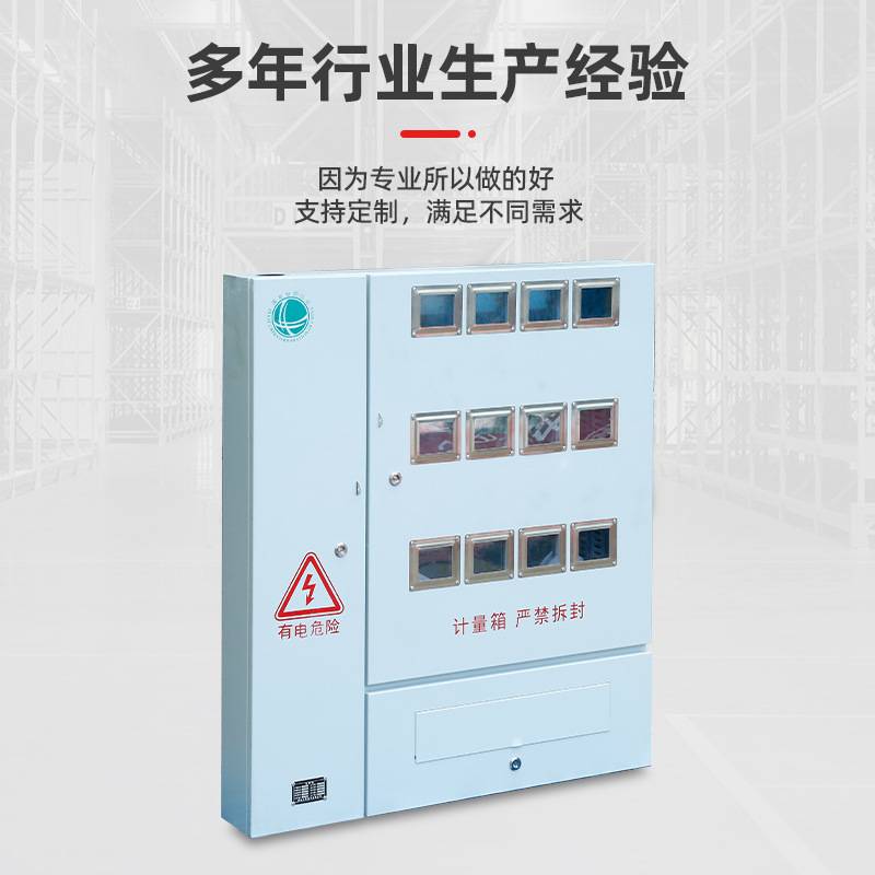 不锈钢配电箱国网南网 电表箱 单相三相明装电箱国网12位电表箱