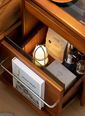 新款实床AWY柜复户古卧室小型木移动收纳小型中古超窄储头物柜床