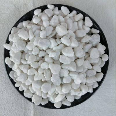 天鹅卵然石白色小石头铺水磨367石砾汉白玉园林景观枯山水白路石