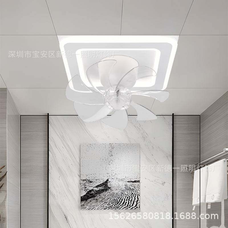 嵌入式一体厨房风扇灯 led面板灯300×300卫生间天花铝扣板风扇灯