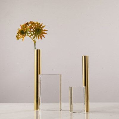 北欧小清新水晶花轻奢档桌面摆件创意酒柜装饰品电视两边,家居饰品,花瓶,淘宝优惠券,粉丝福利购,淘宝优惠卷