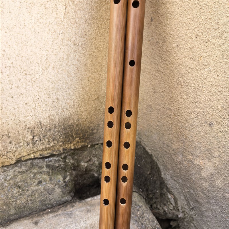 乐器无漆b古风一节苦竹笛子素笛零基础初学横笛学生入门演奏无膜