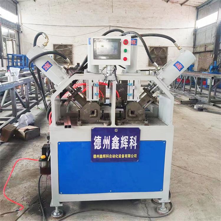 厂家全自动方管冲孔切断机数控角铁槽钢冲孔切角切断机货架冲孔机