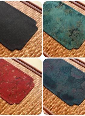 30色34823双面香云纱茶布*艺复古真丝茶席茶垫道布席造景餐桌旗垫