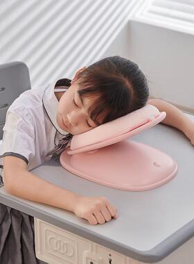 小学丝生午睡枕教室桌上HHI趴头睡午休枕冰趴趴枕儿童折午叠睡枕