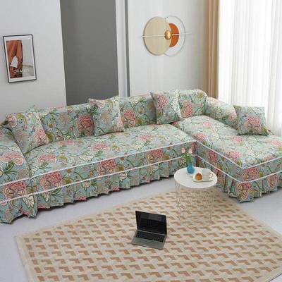 沙发全包四季抓通用防套猫布艺pxx10028沙发罩组合贵l型妃简约沙
