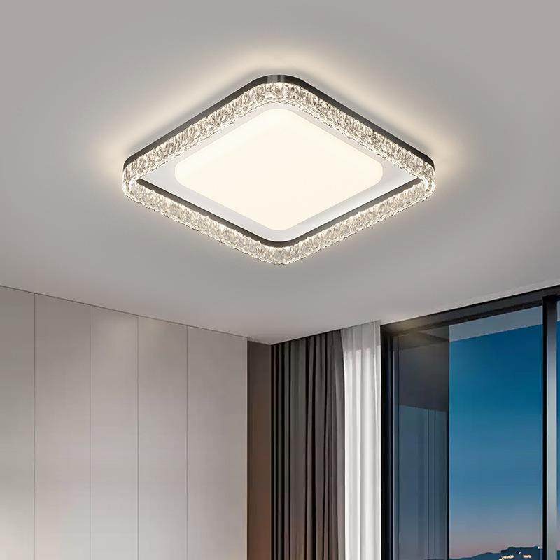 厅78灯吸顶灯意式厅轻奢大家气用长方形超薄护眼客大灯全屋灯具套