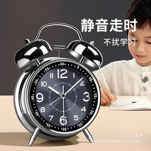 头闹钟20起2F9798HH65新款 学生老人床床卧室静音钟充电机械网红时