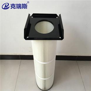 兰除尘斯滤370 方形卡盘式 370芯工业法盘涂喷滤筒 式 克瑞过滤侧装