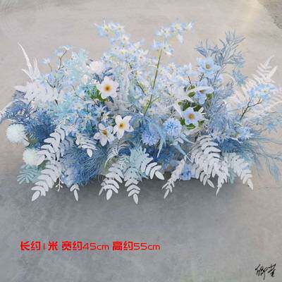 婚庆地排花铁艺网背景板花槽排花配件用品花盆花艺布置挂花仿真花