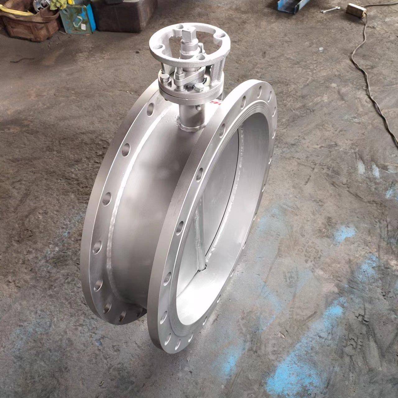 阀门不锈钢通风蝶阀D341W-2.5C手动涡轮不锈钢碳钢通风蝶阀工