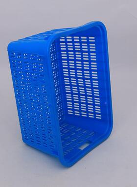 江苏厂家直售胶箩大号8箩0塑料物流塑HFC筐加厚周筐可套式转蓝色