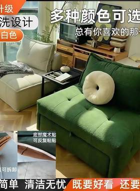 家用小发单人折叠床小户折叠可VJZ沙躺伸缩式型客厅贵妃椅布艺沙床发