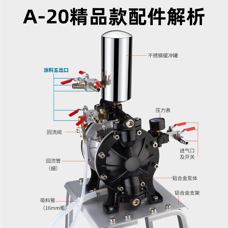 喷涂机气动双隔膜泵油漆气涂料喷涂883泵输送泵油漆动喷涂涂料喷