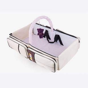 Q4C欧式 生帐儿婴儿床宝宝新783旅行叠可折小床床带蚊迷你床 便携式