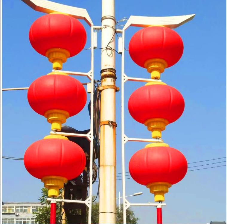 led户外灯笼路灯红灯串南瓜磨砂灯笼防水节日中国结led冬瓜灯