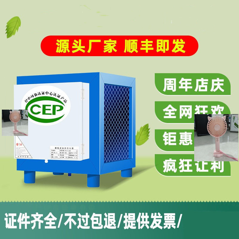 油烟净化器小型一体机朲惒4000风量商用餐饮饭店厨房烧烤酒店家用
