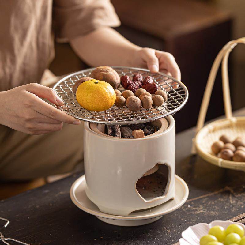 家水苏打釉煮茶炭火烧壶泡茶用提苏打釉南梁侧把壶围炉煮茶器户外