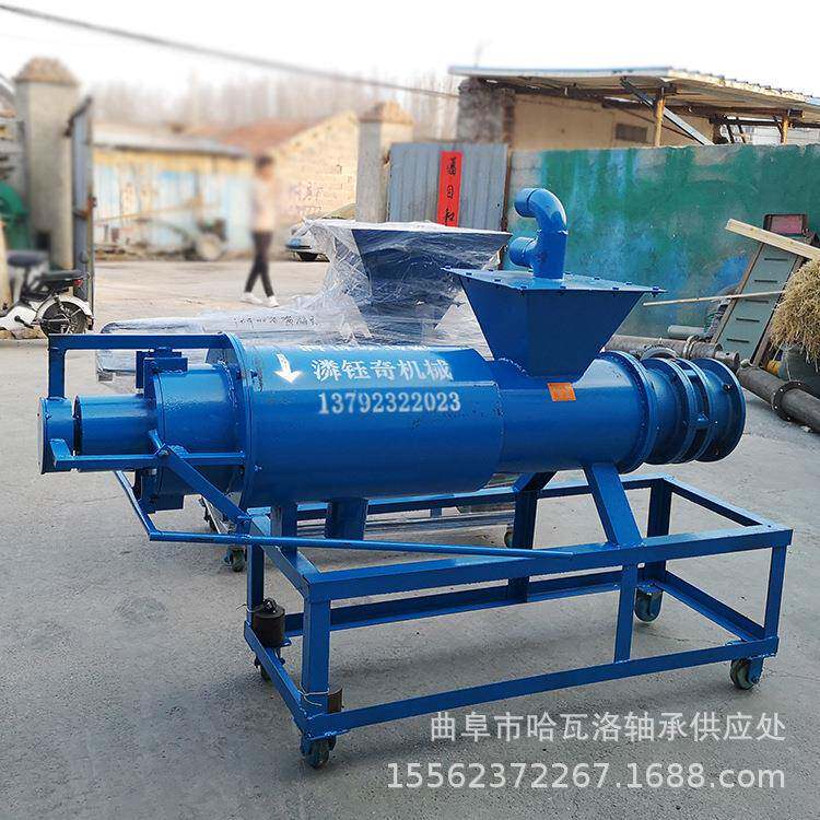 斜筛式SLE液分离机价养殖场粪便脱水固机滚筒筛分格离机视频