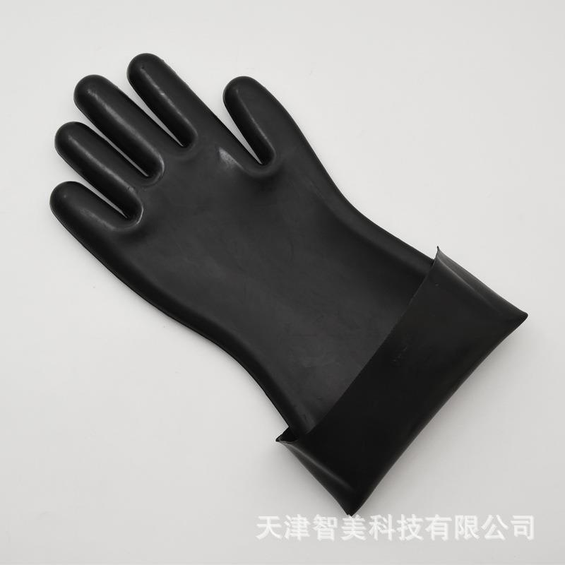丁腈橡胶手套手黑色加厚防水666耐套劳油防护手保防护耐磨化工套